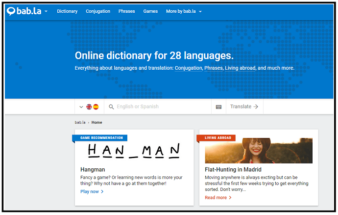 bab.la-dictionary-web-page-which-is-the-best-English-Spanish-translation