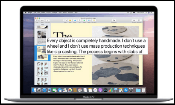Hover Text-feature-of- macOS Catalina
