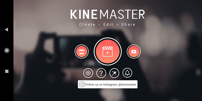 KineMaster-App-Opening page