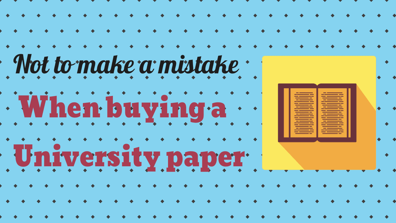 Buying a University Paper