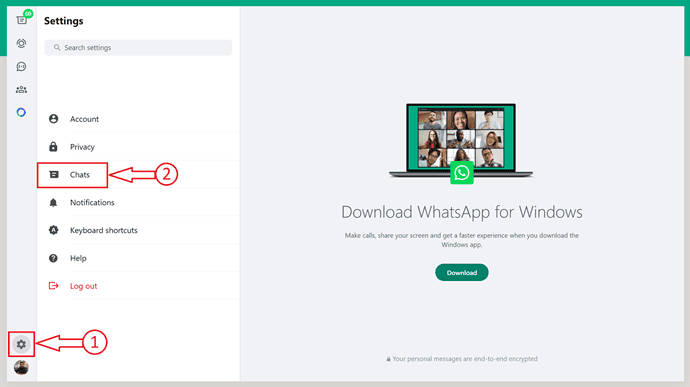 Chats in WhatsApp Web