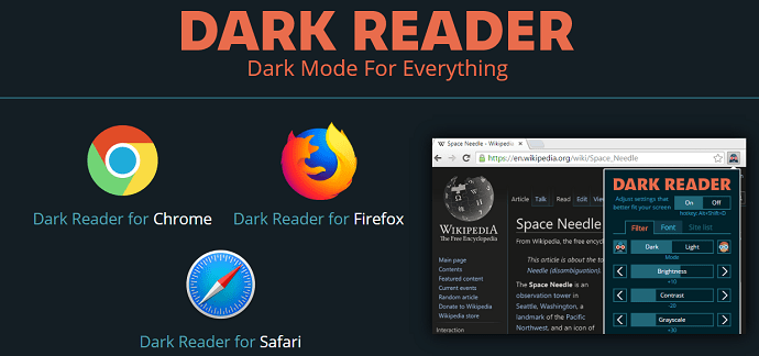Dark Reader-an-efficient-darkmode-chrome-extension-official-webpage