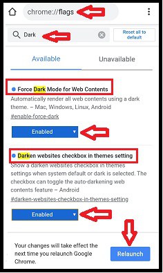 Enabling-Dark-Mode-on-Chrome-by-enabling-the-chrome-dark-mode-flags