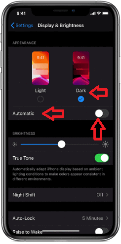 Enabling-Dark-mode-on-iPhone-or-iPad