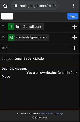 Gmail-Composing-an-email-in-dark-mode