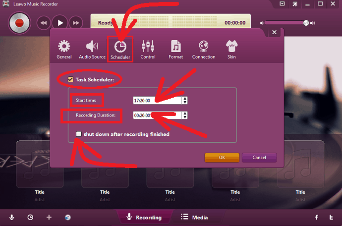 Leawo-Music-Recorder-Recording-Task-Scheduler-feature
