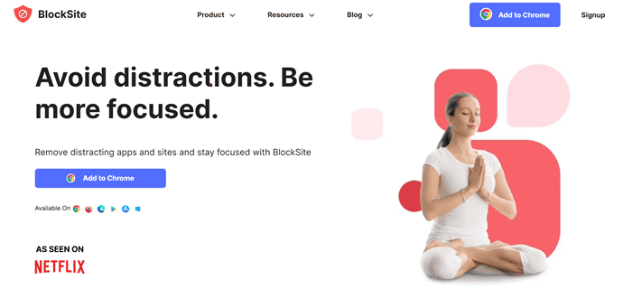 BlockSite Homepage
