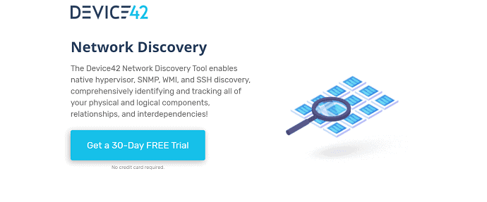 DEVICE42- best network discovery tool for agentless and continuous discovery.