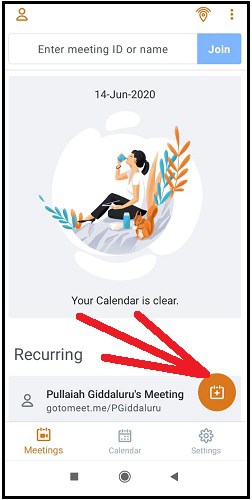 GoToMeeting-Mobile-App-Floating-Plus-Icon-To-Schedule-A-New-Meeting