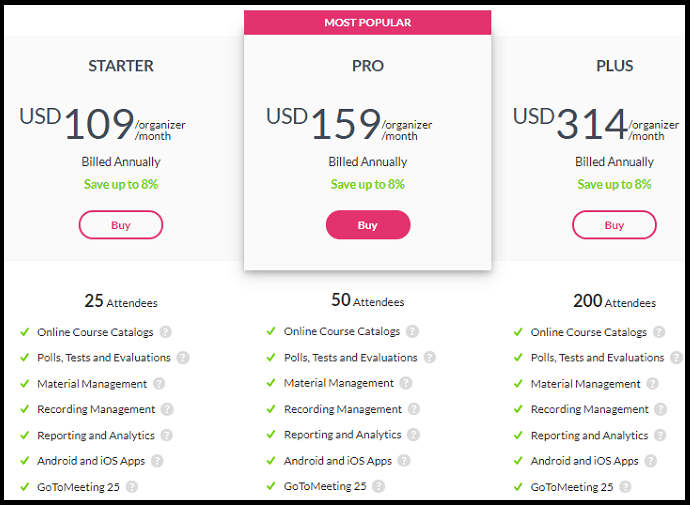 GoToTraining-Pricing-And-Plans