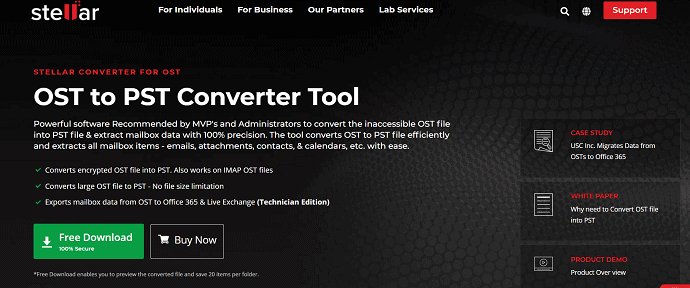 stellar OST to PST converter-powerful software recommended by the MVPs and Administrators.
