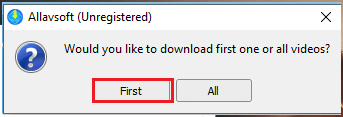 click on first option