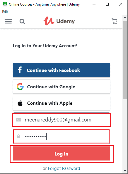 sign-in using email