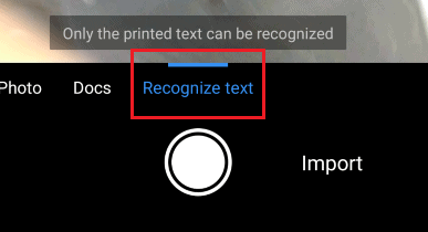 recognizing text section