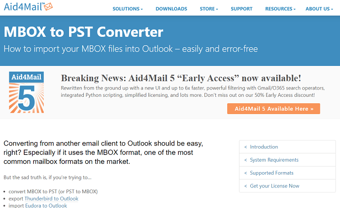 Aid4Mail MBOX to PST Converter