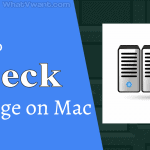 Check the storage on Mac