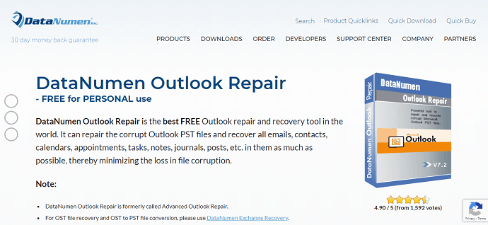 datanumen outlook PST Recovery tool