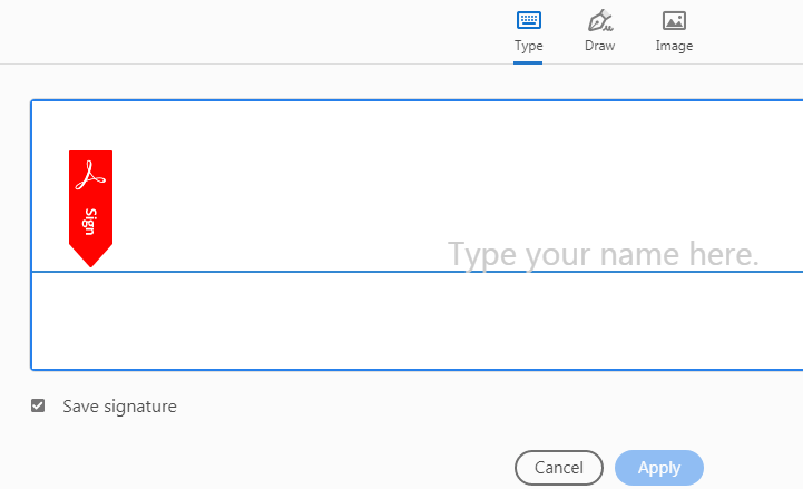 Adding Signature in Adobe Acrobat