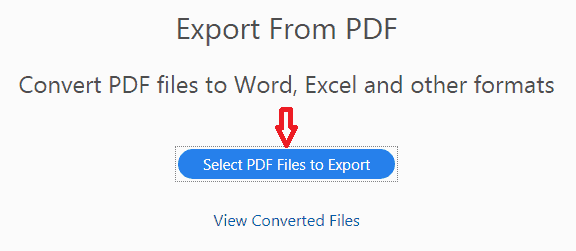 select pdf files to export 