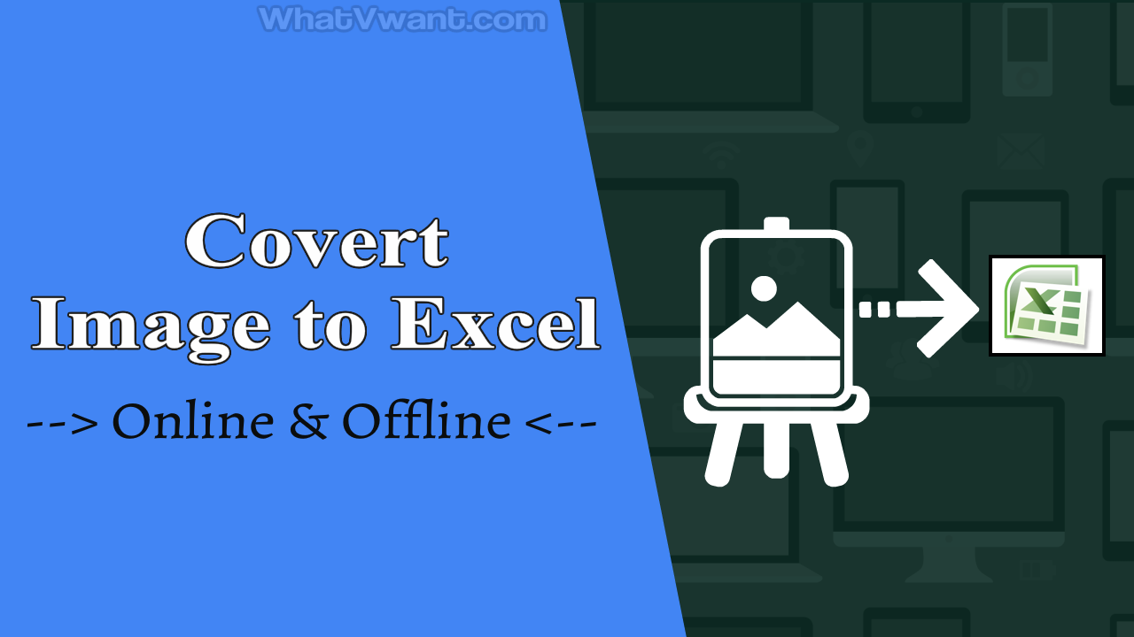 Convert image to excel