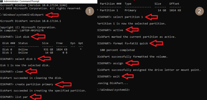 How to create bootable USB by diskpart and cmd