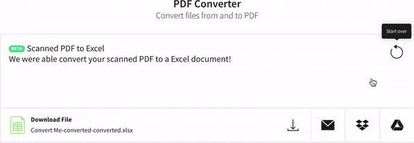 Image to PDF to Excel converter