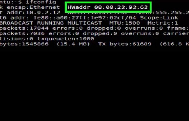 MAC address using Linux3