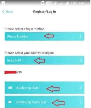 PingMe-app-Enter-your-number-and-validate-either-by-OTP-or-Voice-calls