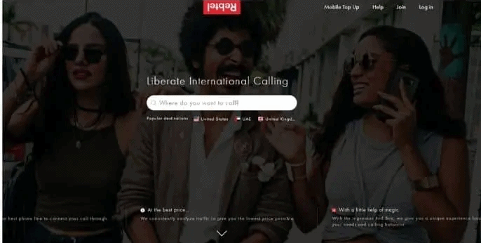 Rebtel for International calls without Internet and Smartphone