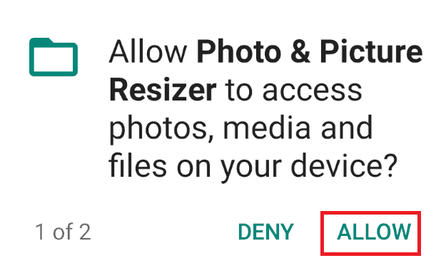 give permissions to app