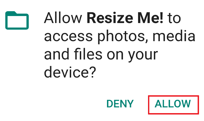 give permissions