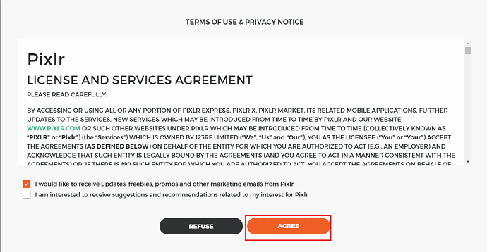 license agreement