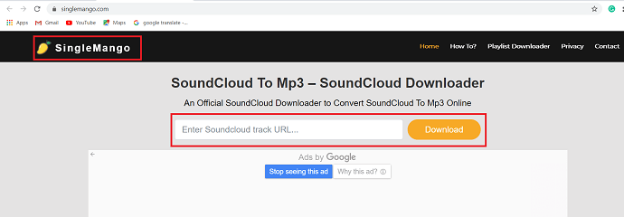 Single mango-soundcloud to MP3 soundcloud downloader.