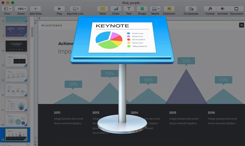 Keynote slideshow maker