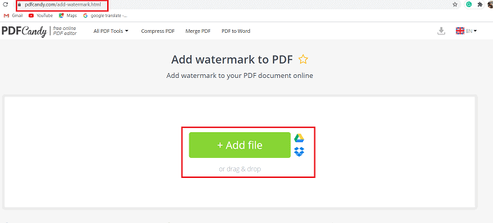 select add files option