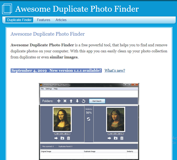 awesome duplicate photo finder