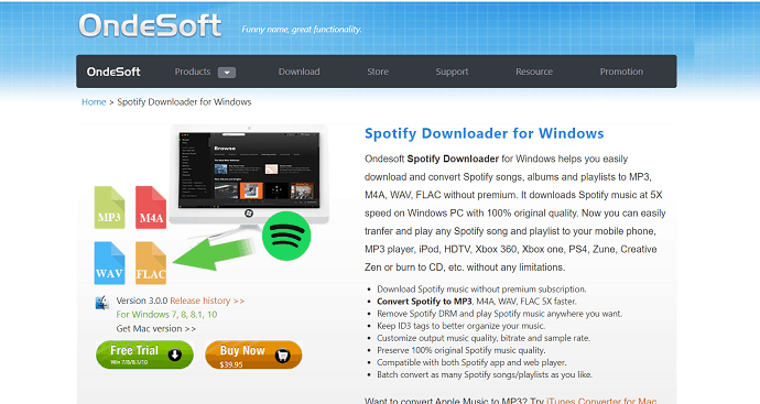 OndESoft- Spotify downloader for Windows.