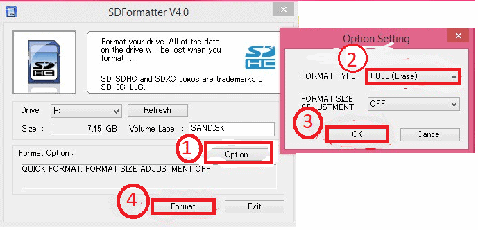 sdcard formatter