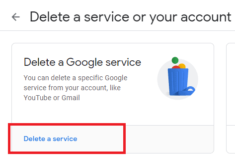 delete a service