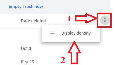 click on display density 