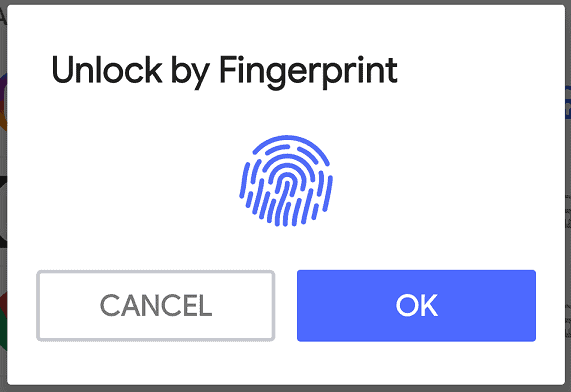 use finger print