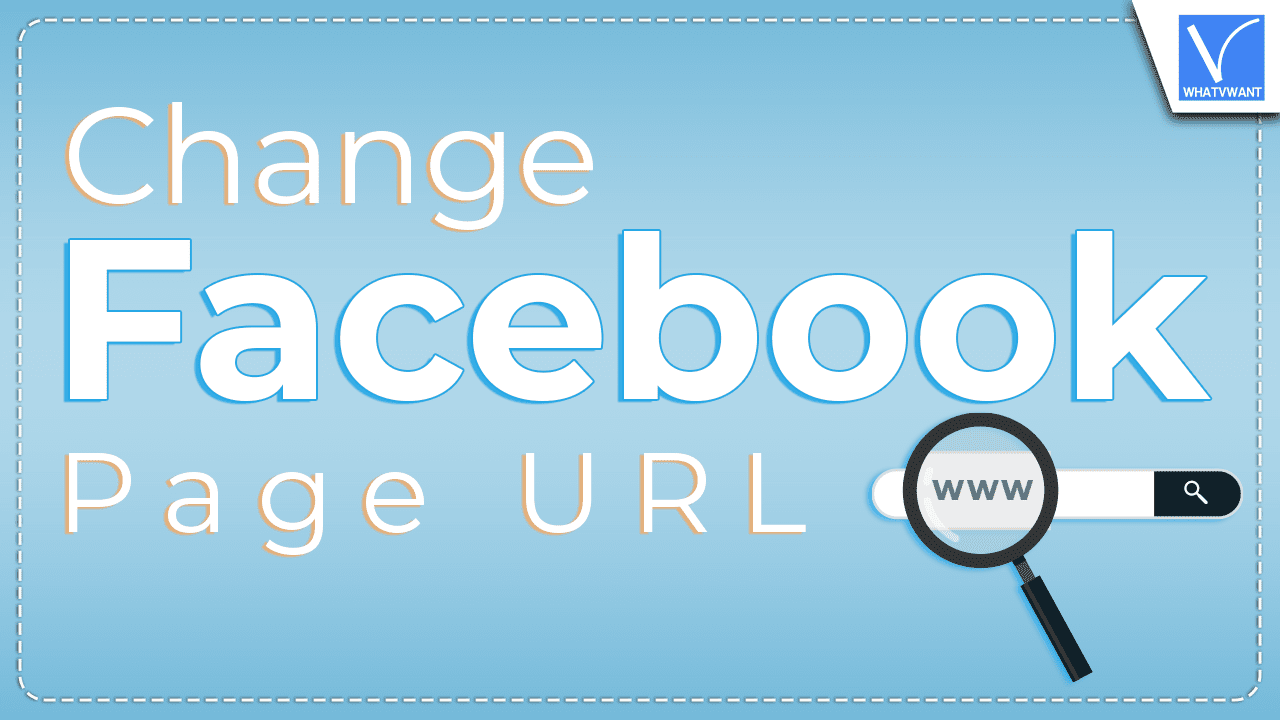 Change FaceBook Page URL