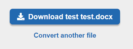Download option in Converter.org