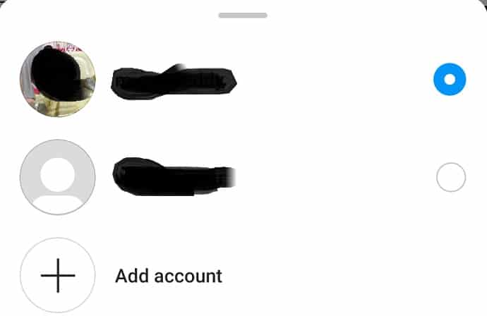 select account