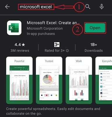 Microsoft excel android download