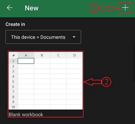 New worksheet in Microsoft excel