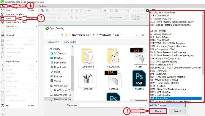 CorelDRAW File Import