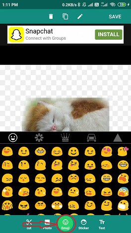 select your desired emoji.