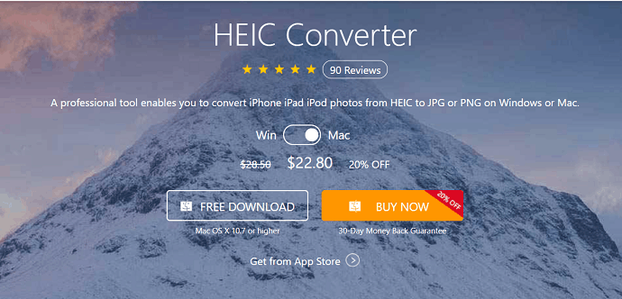 Aiseesoft HEIC converter for mac