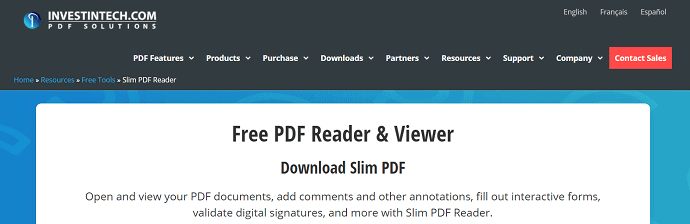 Slim PDF Rreader